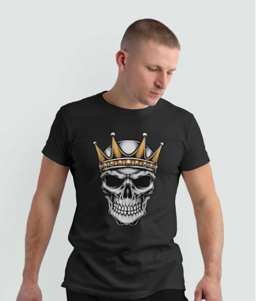 Мъжка тениска с щампа Готика The King skull